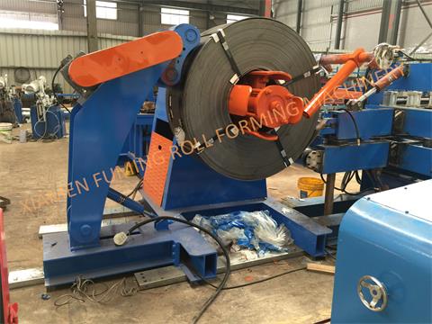 5Ton*600mm Hydraulic un-coiler with top arm and support arm